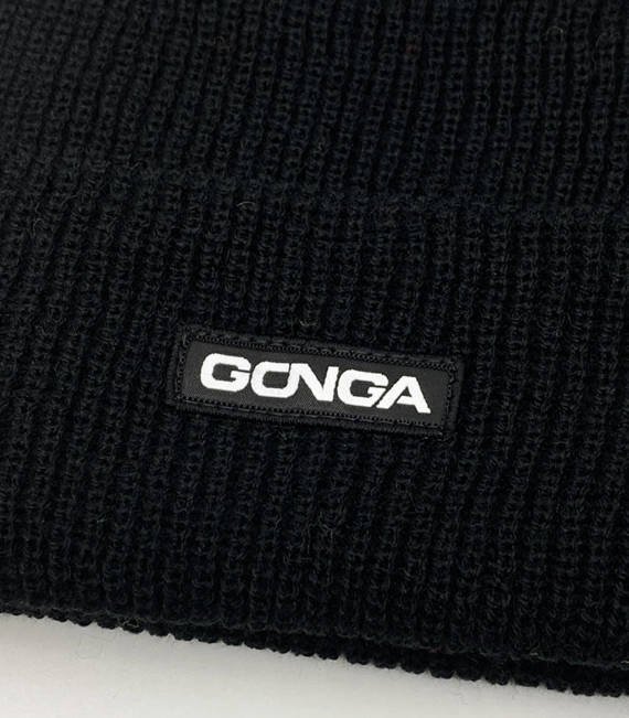 GONGA RIB BEANIE BLACK box