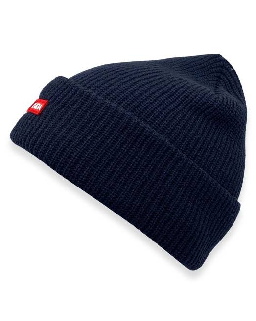 GONGA RIB BEANIE NAVY box red