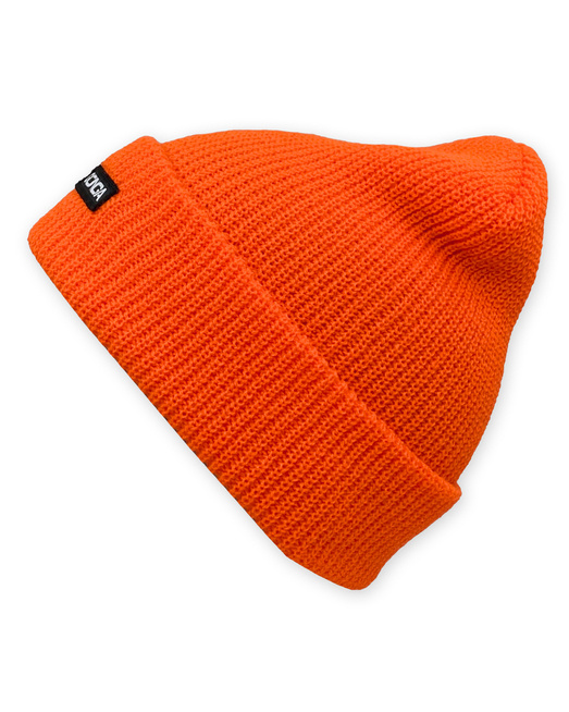 GONGA RIB BEANIE ORANGE FLUO box