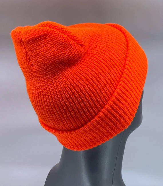 GONGA RIB BEANIE ORANGE FLUO box