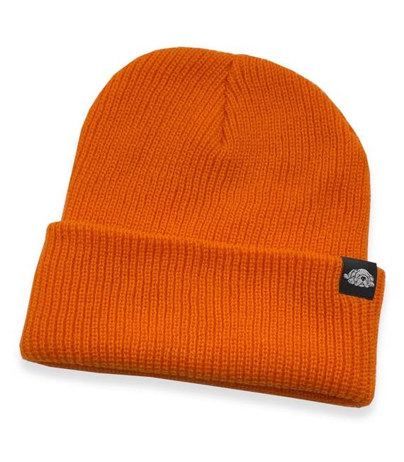 GONGA RIB BEANIE ORANGE black tag