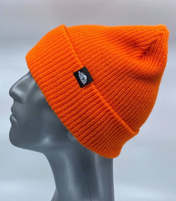 GONGA RIB BEANIE ORANGE black tag