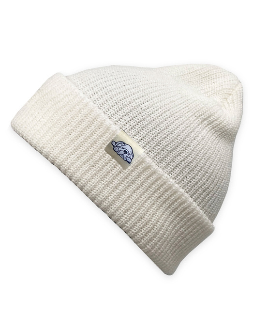 GONGA RIB BEANIE White  bright tag