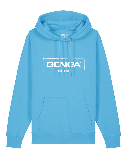 Gonga Surf - Bluza Logo White Aqua Blue