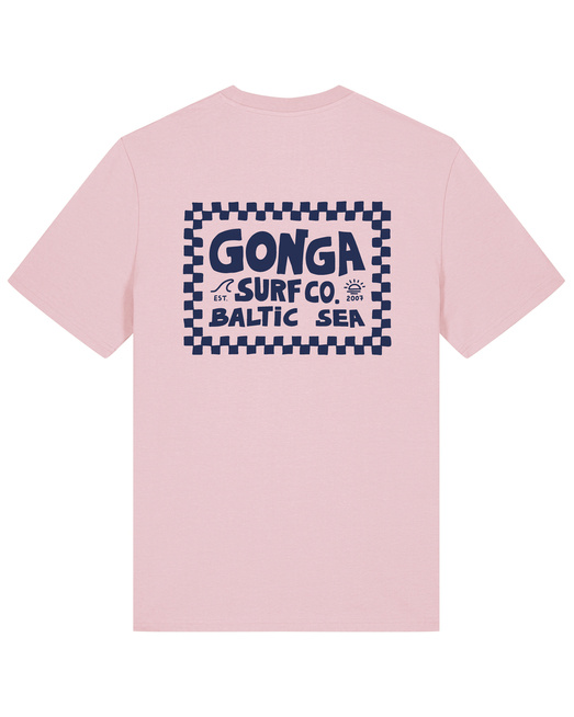 Gonga Surf - Chequer Navy Cotton Pink