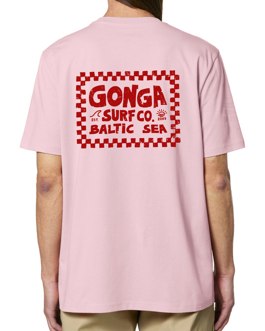 Gonga Surf - Chequer Red Cotton Pink