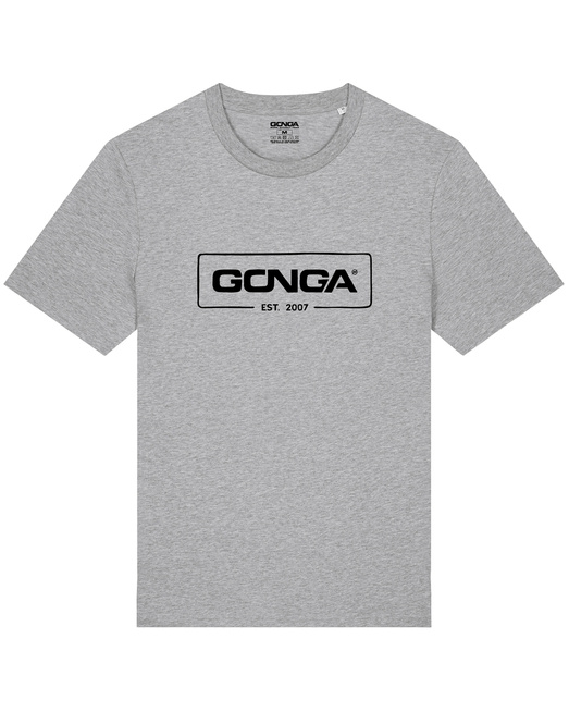 Gonga Surf - Logo Black Heather Grey