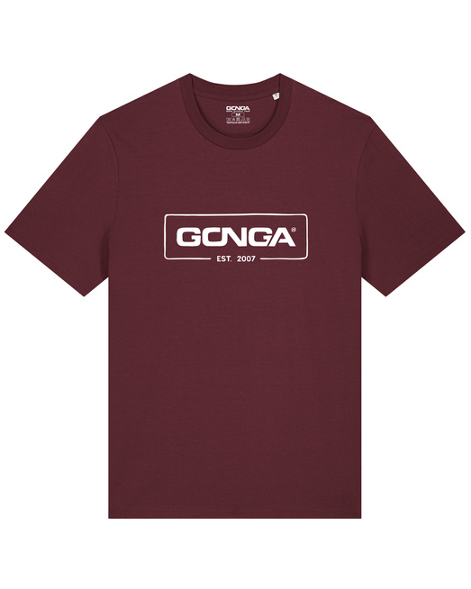 Gonga Surf - Logo White Burgundy