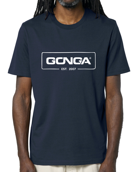 Gonga Surf - Logo White French Navy