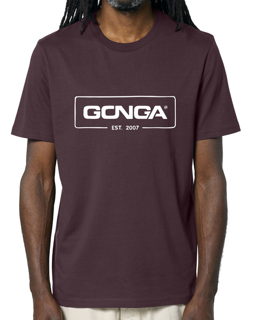 Gonga Surf - Logo White Red Brown