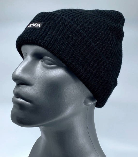 GONGA RIB BEANIE BLACK box