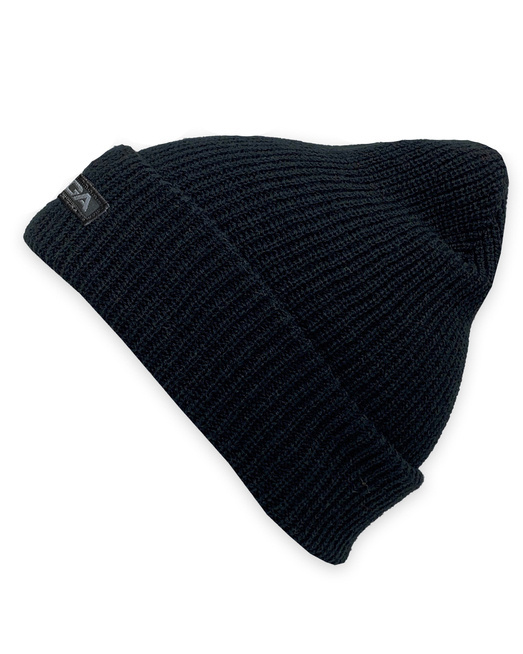 GONGA RIB BEANIE BLACK grey box