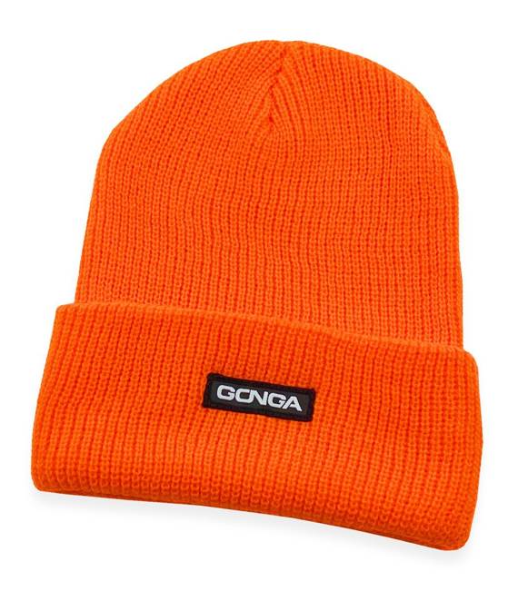 GONGA RIB BEANIE ORANGE FLUO box