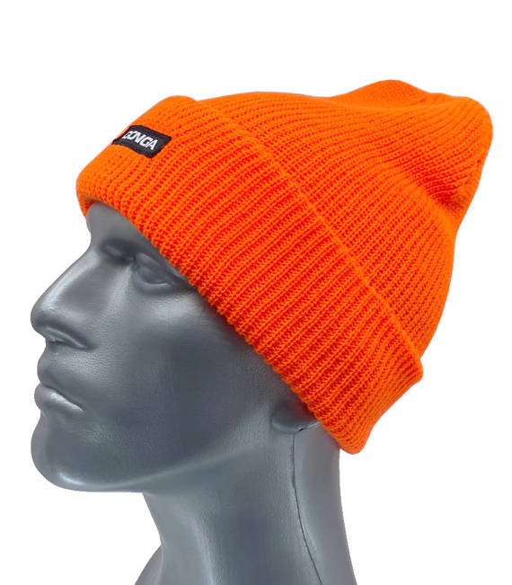 GONGA RIB BEANIE ORANGE FLUO box