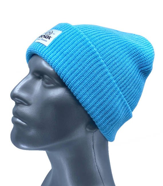 GONGA RIB BEANIE SKY white