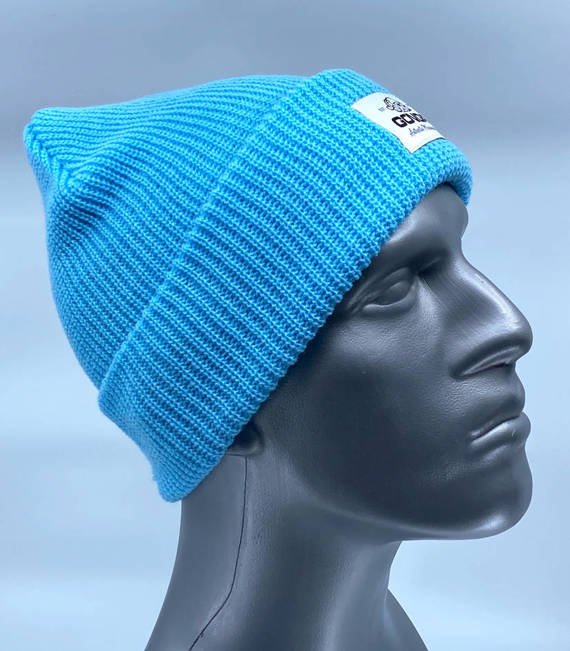 GONGA RIB BEANIE SKY white