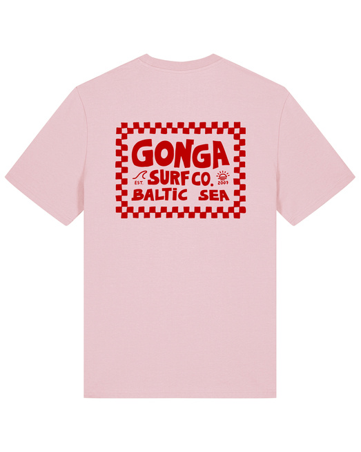 Gonga Surf - Chequer Red Cotton Pink