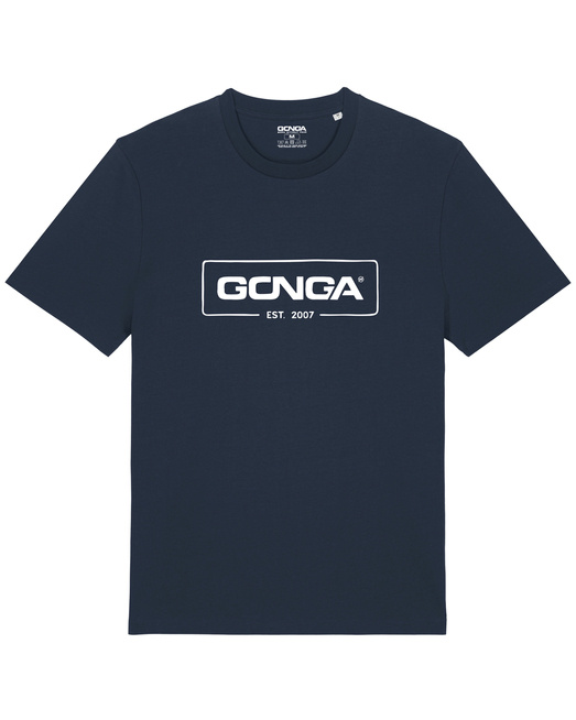 Gonga Surf - Logo White French Navy