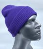 GONGA RIB BEANIE PURPLE white