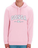 Gonga Unisex Hoodie Regular Fit Basic Cotton Pink