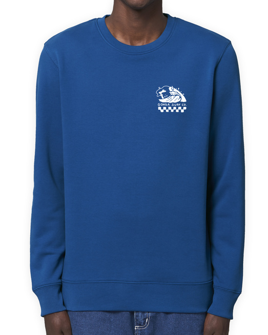 Gonga Unisex Crewneck Regular Fit Feeling Swell Majorelle Blue