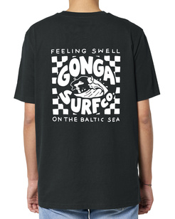 Gonga Unisex Tshirt Medium Fit Feeling Swell Black