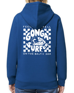 Gonga Unisex Hoodie Regular Fit Feeling Swell Majorelle Blue