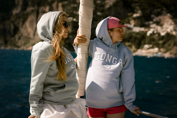 Gonga Unisex Hoodie Regular Fit Basic Serene Blue