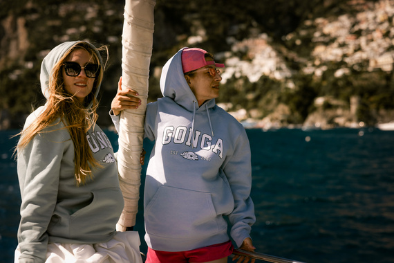 Gonga Unisex Hoodie Regular Fit Basic Serene Blue