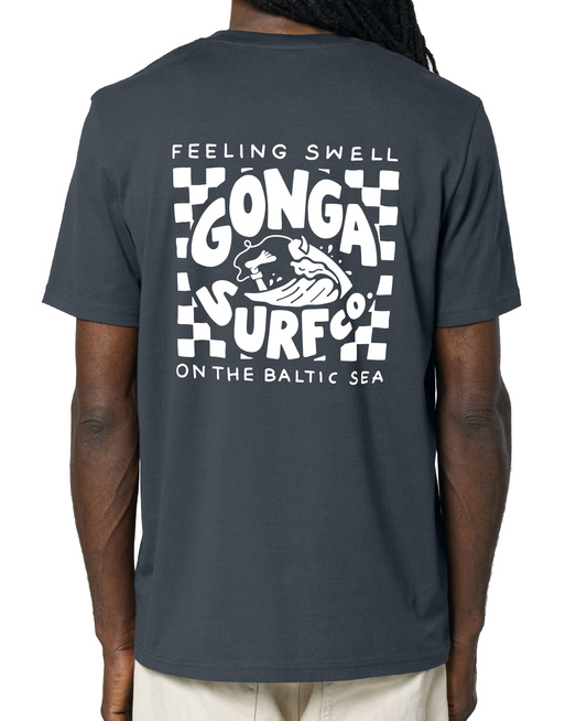 Gonga Unisex Tshirt Medium Fit Feeling Swell India Ink