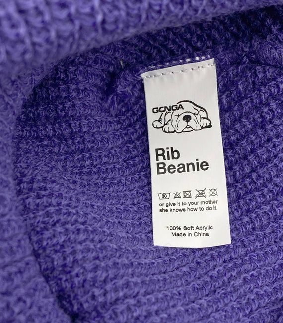 GONGA RIB BEANIE PURPLE box