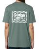 Gonga Unisex Tshirt Medium Fit Chessboard White Green Bay