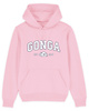 Gonga Unisex Hoodie Regular Fit Basic Cotton Pink