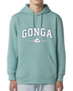 Gonga Unisex Hoodie Regular Fit Basic Teal Monstera