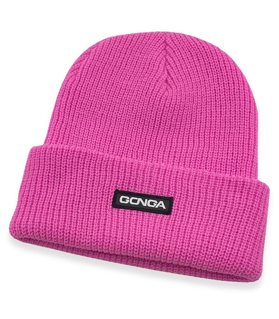 GONGA RIB BEANIE PINK box