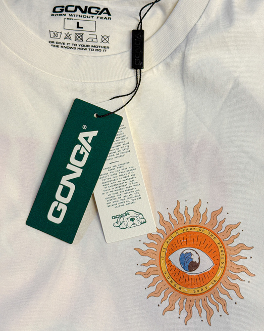 Gonga Unisex Tshirt Medium Fit Feeling Swell Off White