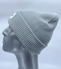 GONGA RIB BEANIE DOVE GREY white