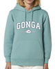 Gonga Unisex Hoodie Regular Fit Basic Teal Monstera