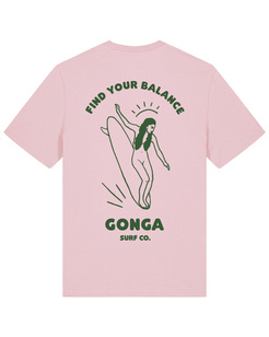 Gonga Surf - Balance Bottle Green Cotton Pink