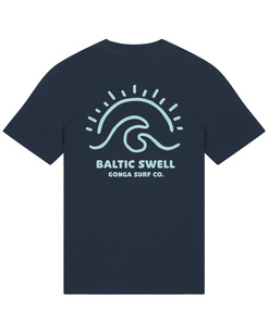 Gonga Surf - Baltic Swell Pastel Mint French Navy