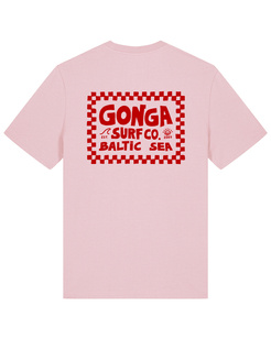 Gonga Surf - Chequer Red Cotton Pink