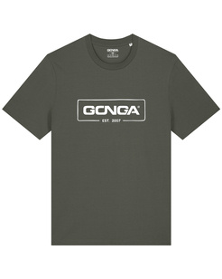Gonga Surf - Logo White Khaki