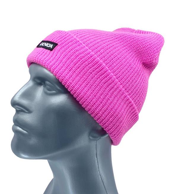 GONGA RIB BEANIE PINK box