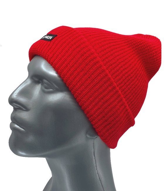 GONGA RIB BEANIE RED box black