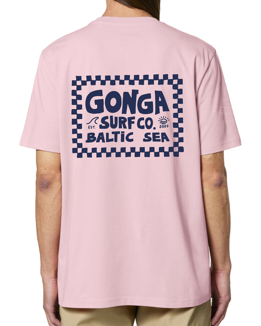 Gonga Surf - Chequer Navy Cotton Pink