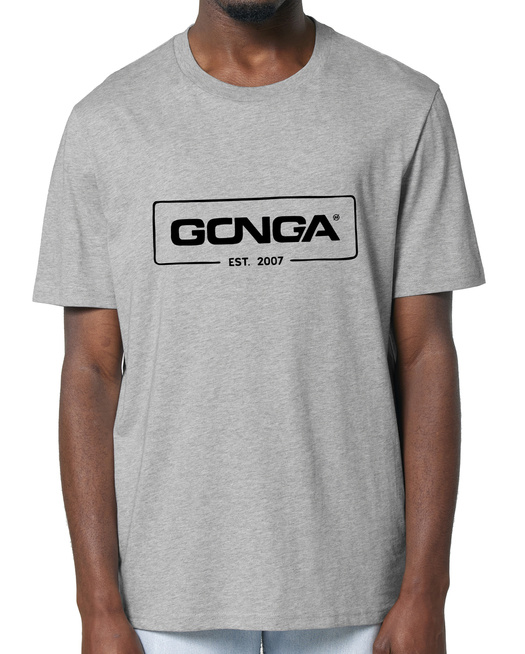 Gonga Surf - Logo Black Heather Grey