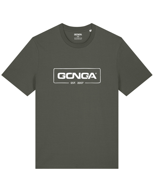 Gonga Surf - Logo White Khaki