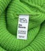 GONGA RIB BEANIE LIME white