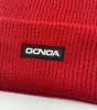 GONGA RIB BEANIE RED box black